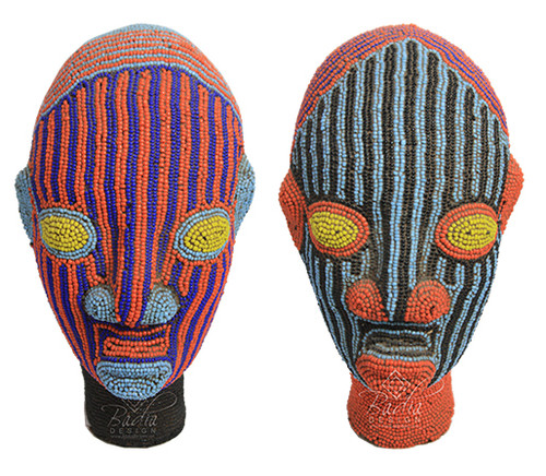 Handmade African Beaded Heads - HD217