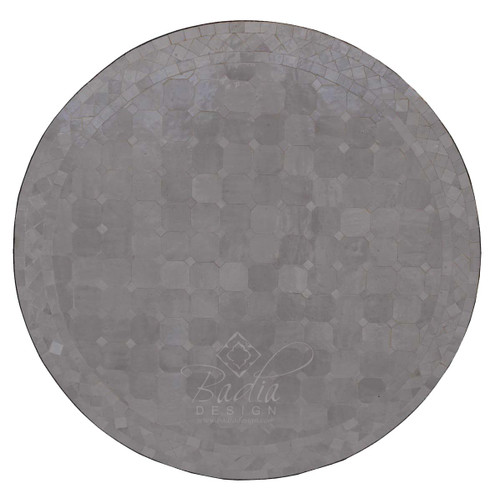 32 Inch Round Mosaic Tile Table Top - MTR297