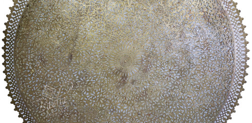Large Intricately Designed Brass Wall Sconce - WL243 Large Intricately Designed Brass Wall Sconce - WL243