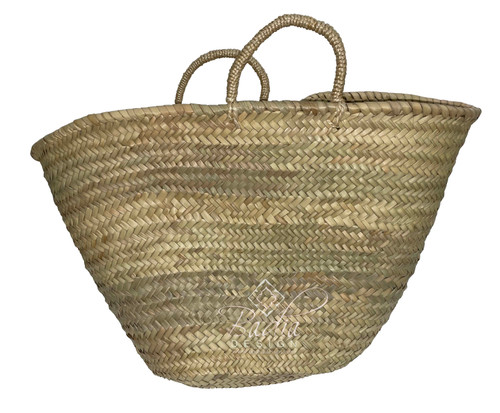 Natural Color Handwoven Straw Basket - HB019