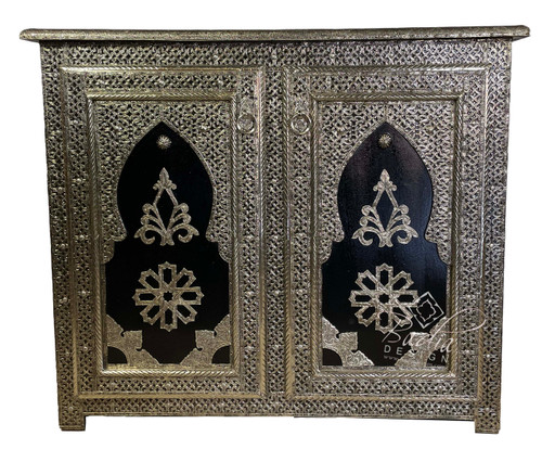 Hand Silver Nickel Cabinet  - NK-CA062