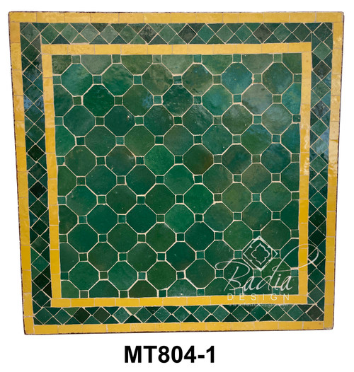 24 Inch Moroccan Square Tile Table Top - MT804