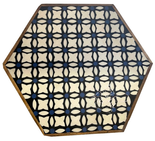 Moroccan Inlay Side Table - MOP-ST120
