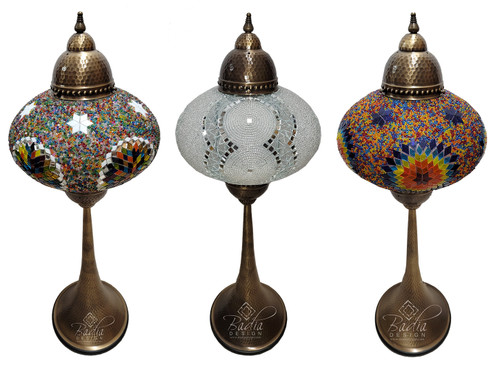 39 Inch Tall Turkish Moroccan Mosaic Glass Floor Lamps - TK-LMP001