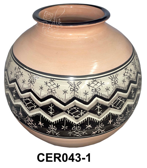 Modern Design Hand Painted Ceramic Planter - CER043