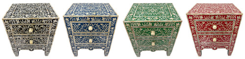 Modern Design Mother of Pearl Inlay Nightstand - MOP-NS003