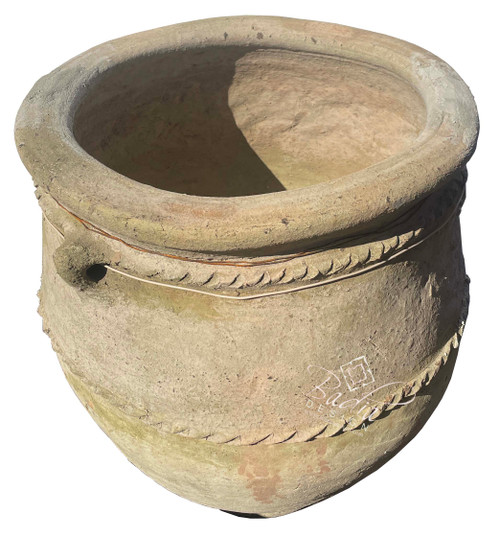 Large Vintage Moroccan Clay Planter - CP021