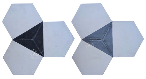 Hexagon Shaped Cement Tile - CT134