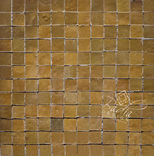 Mustard Color Glazed Zellige Tile - TM140