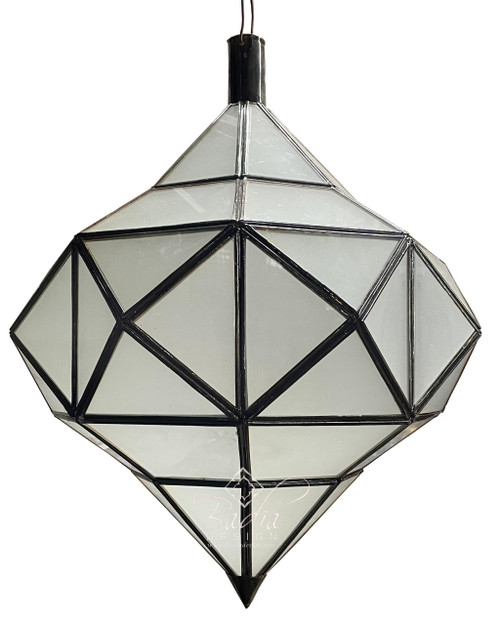 Hanging Lantern with White Glass - LIG468