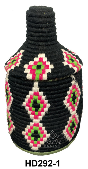 Handwoven Berber Baskets with Bright Vivid Colors - HD292
