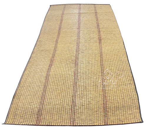 Large Handwoven Berber Straw Rug - R976