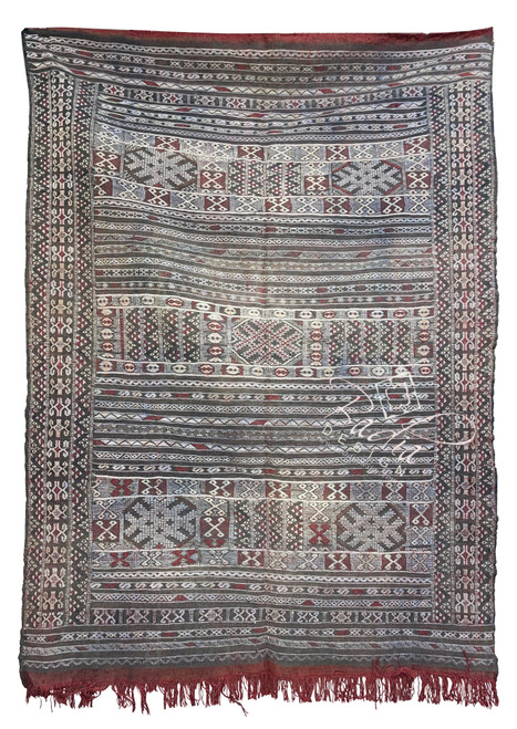 Multi-Color Moroccan Tribal Kilim Rug - R0232