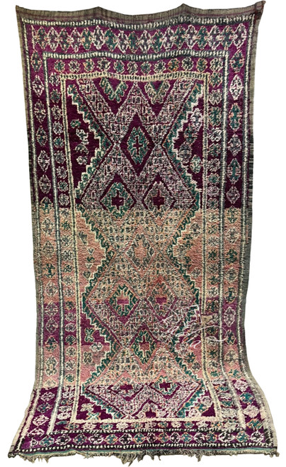 Large Multi-Color Moroccan Handmade Berber Rug - R0145