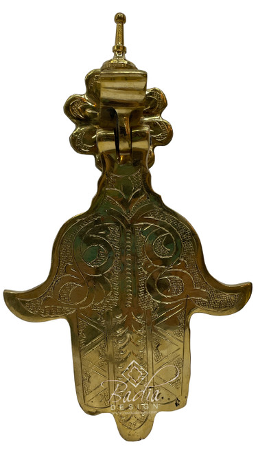 Khamsa Hand of Fatima Brass Door Knocker - HD324
