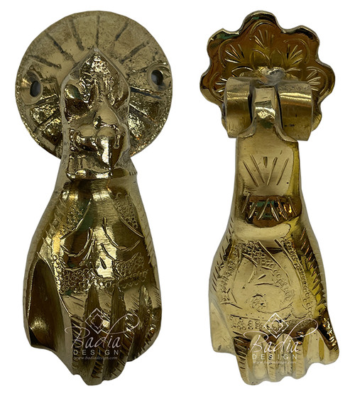 Moroccan Brass Hand Door Knocker - HD329