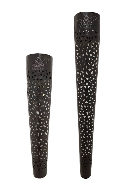 Tall Cylindrical Shaped Rustic Iron Wall Sconce - WL281 Tall Cylindrical Shaped Rustic Iron Wall Sconce - WL281