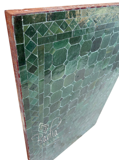 24" x 36" Rectangular Shaped Emerald Green Tile Table Top - MT843 24" x 36" Rectangular Shaped Emerald Green Tile Table Top - MT843