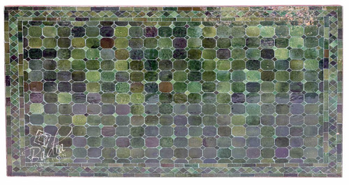 48" x 32" Rectangular Deep Green Tile Table Top - MT848 48" x 32" Rectangular Deep Green Tile Table Top - MT848