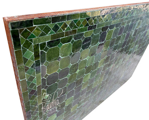 48" x 32" Rectangular Deep Green Tile Table Top - MT848 48" x 32" Rectangular Deep Green Tile Table Top - MT848