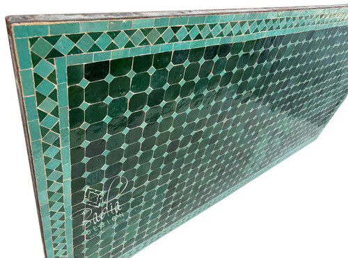 80" x 40" Green Rectangular Tile Table Top - MT850 80" x 40" Green Rectangular Tile Table Top - MT850