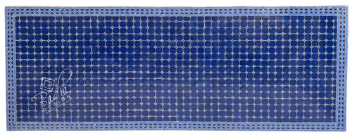 95" x 40" Large Blue Rectangular Shaped Tile Table Top - MT854 95" x 40" Large Blue Rectangular Shaped Tile Table Top - MT854