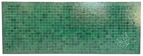 95" x 40" Moroccan Multi-Tone Green Mosaic Tile Table - MT856 95" x 40" Moroccan Multi-Tone Green Mosaic Tile Table - MT856