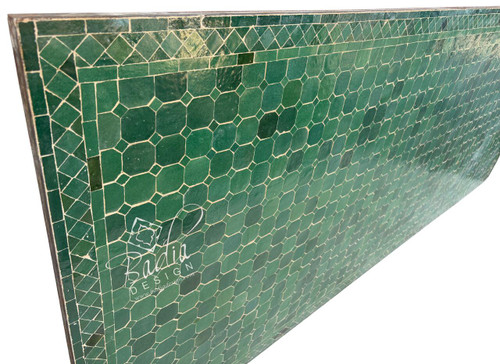 95" x 40" Moroccan Multi-Tone Green Mosaic Tile Table - MT856 95" x 40" Moroccan Multi-Tone Green Mosaic Tile Table - MT856