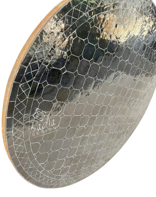 36 Inch Solid Black Round Tile Table Top - MTR704 36 Inch Solid Black Round Tile Table Top - MTR704