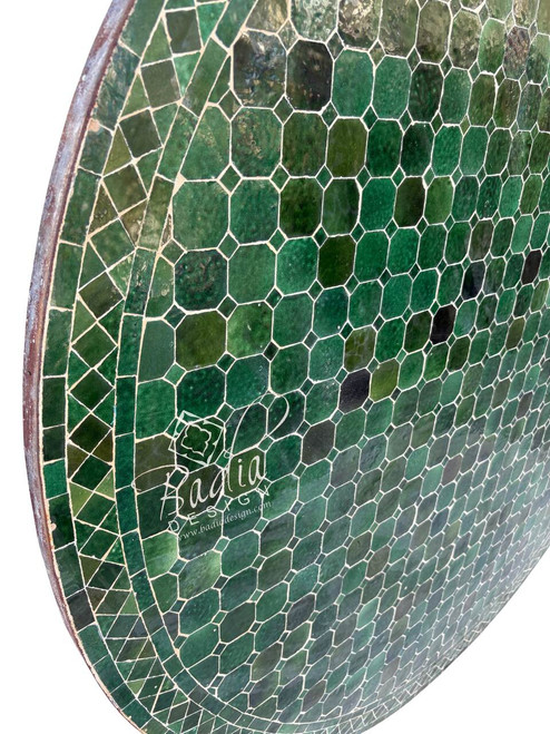 60 Inch Green Mosaic Tile Table Top - MTR709 60 Inch Green Mosaic Tile Table Top - MTR709