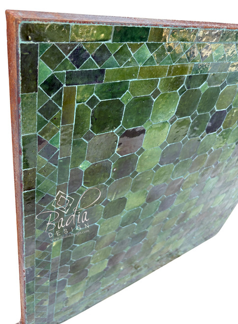 30 Inch Square Multi-Shade Green Tile Table Top - MT862 30 Inch Square Multi-Shade Green Tile Table Top - MT862