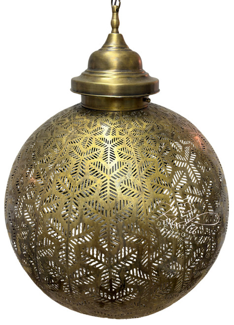Round Intricately Designed Brass Chandelier - CH365 Round Intricately Designed Brass Chandelier - CH365