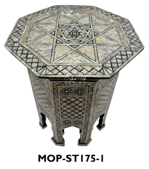 Moroccan Mother of Pearl Side Tables - MOP-ST175 Moroccan Mother of Pearl Side Tables - MOP-ST175