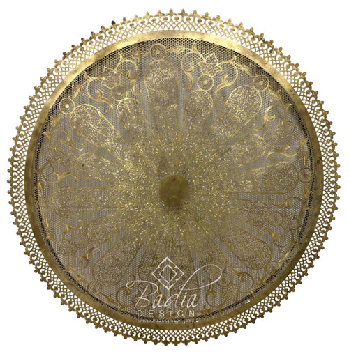 Large Intricately Designed Brass Wall Sconce - WL288 Large Intricately Designed Brass Wall Sconce - WL288