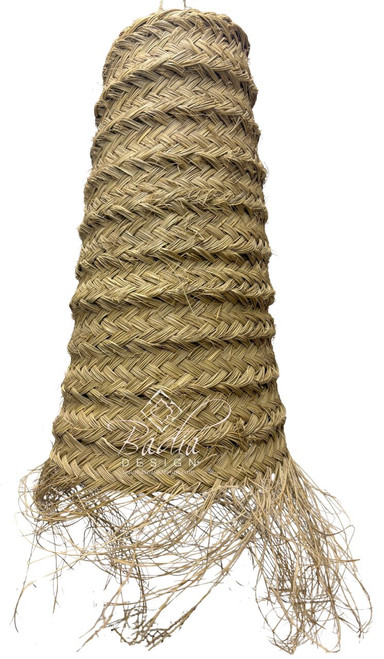 Tall Cone Shaped Raffia Lantern - RAF004 Tall Cone Shaped Raffia Lantern - RAF004