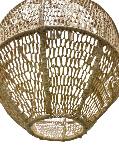 Geometric Dome-Shaped Raffia Lantern - RAF008 Geometric Dome-Shaped Raffia Lantern - RAF008