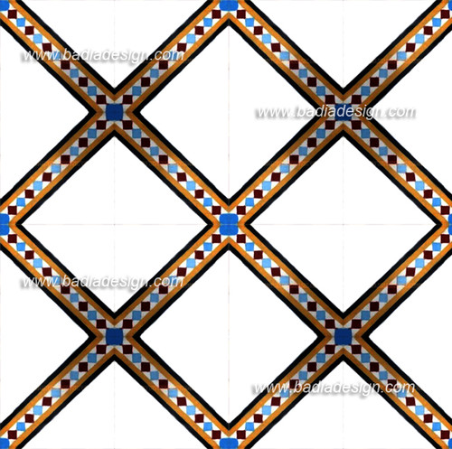 This pattern is created by the combination of many CT018 tile design.