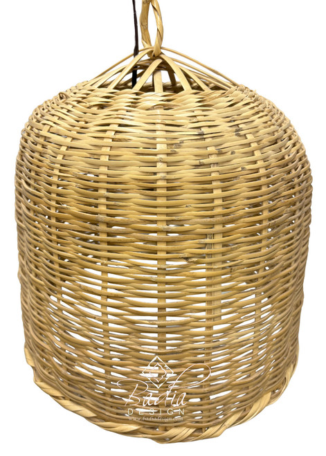 Rounded Dome Shaped Raffia Lantern - RAF029