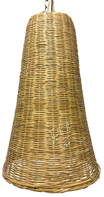 Tall Tapered Cylindrical Shaped Raffia Lantern - RAF030