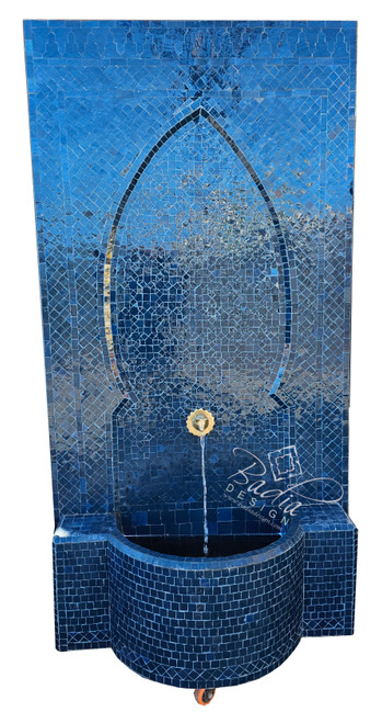 Large Deep Cobalt Blue Water Fountain - MF864 Large Deep Cobalt Blue Water Fountain - MF864
