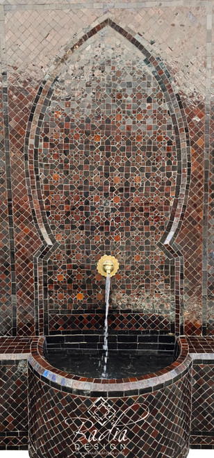Large Reddish Brown Water Fountain - MF867 Large Reddish Brown Water Fountain - MF867