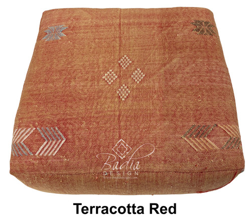 Handwoven Square Kilim Floor Cushions - FP050 Handwoven Square Kilim Floor Cushions - FP050