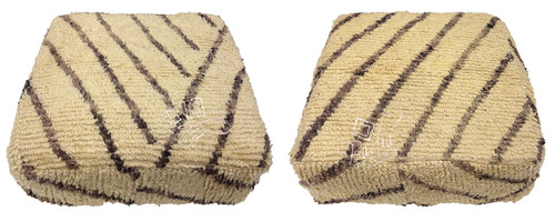 Cream and Brown Kilim Floor Cushions - FP055 Cream and Brown Kilim Floor Cushions - FP055