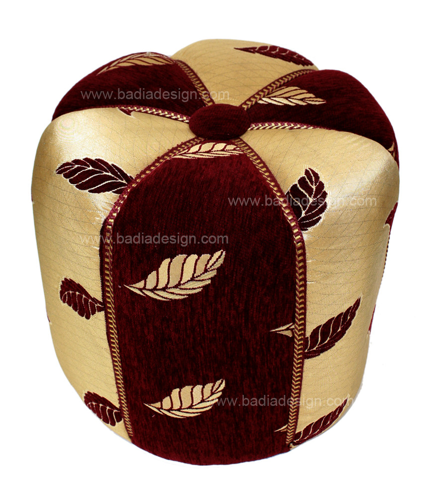 Moroccan Stuffed Fabric Pouf from Badia Design Inc.