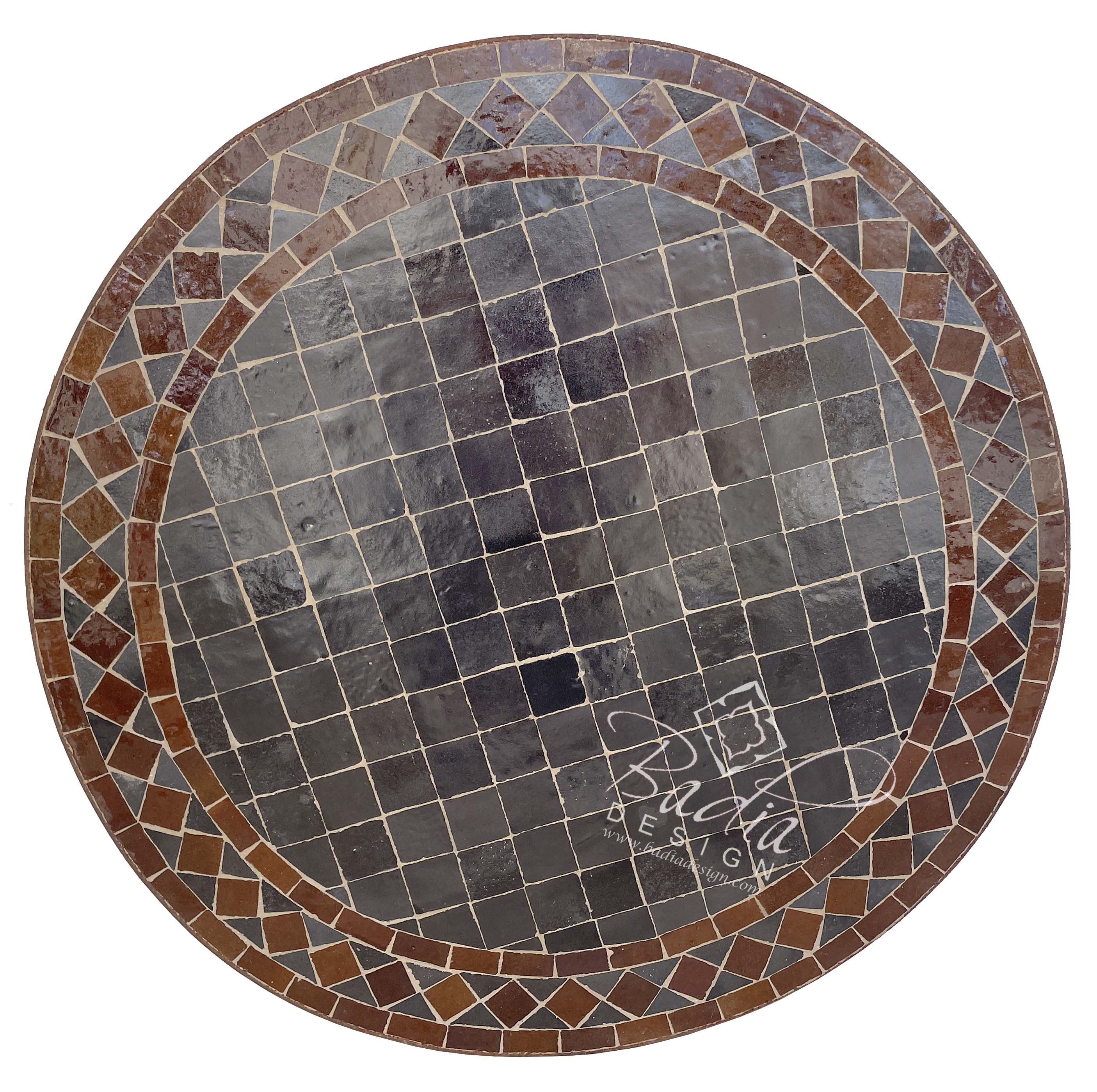 Moroccan Mosaic Dining Tile Table from Badia Design Inc