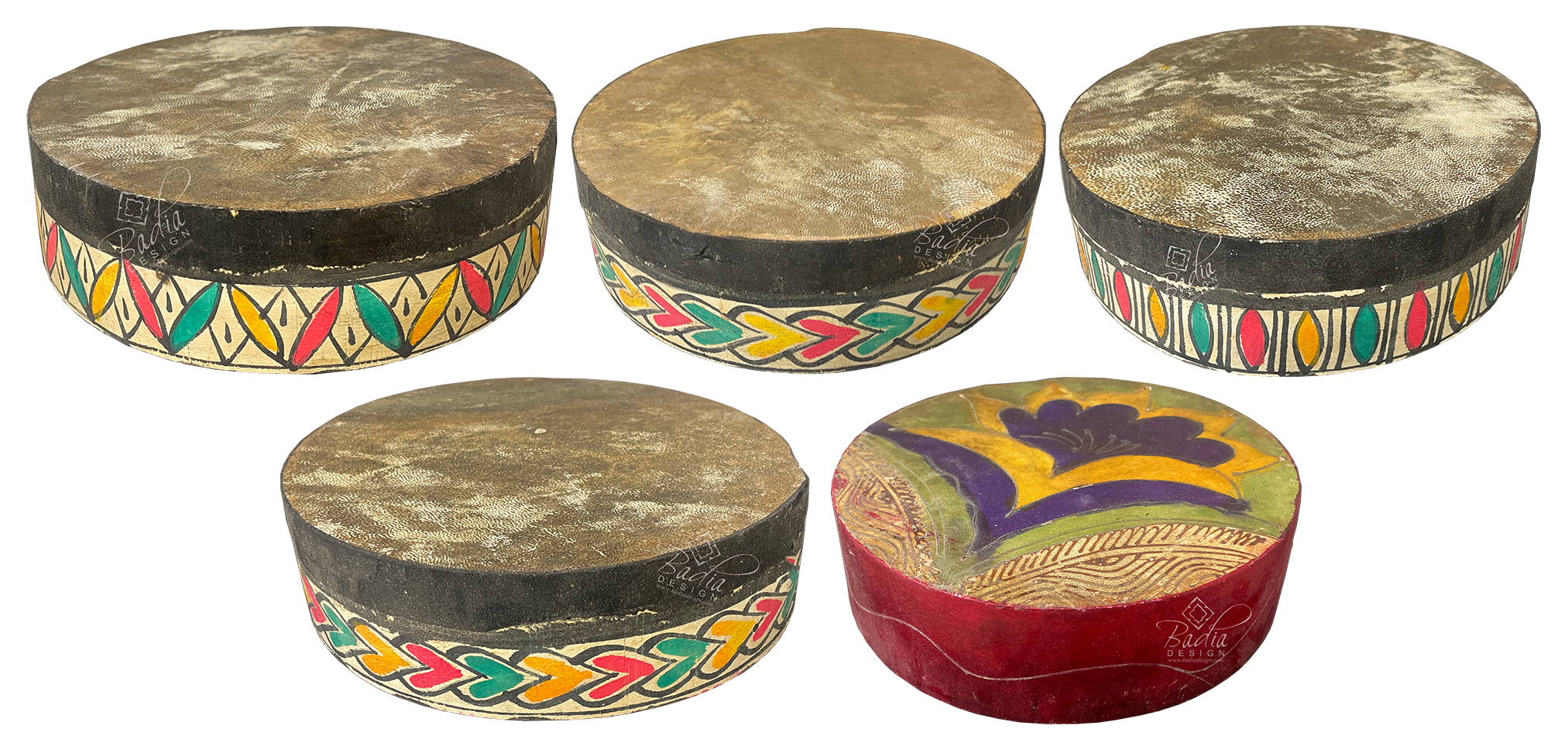 Handcrafted Moroccan Bendir Drums for Sale from Badia Design Inc.