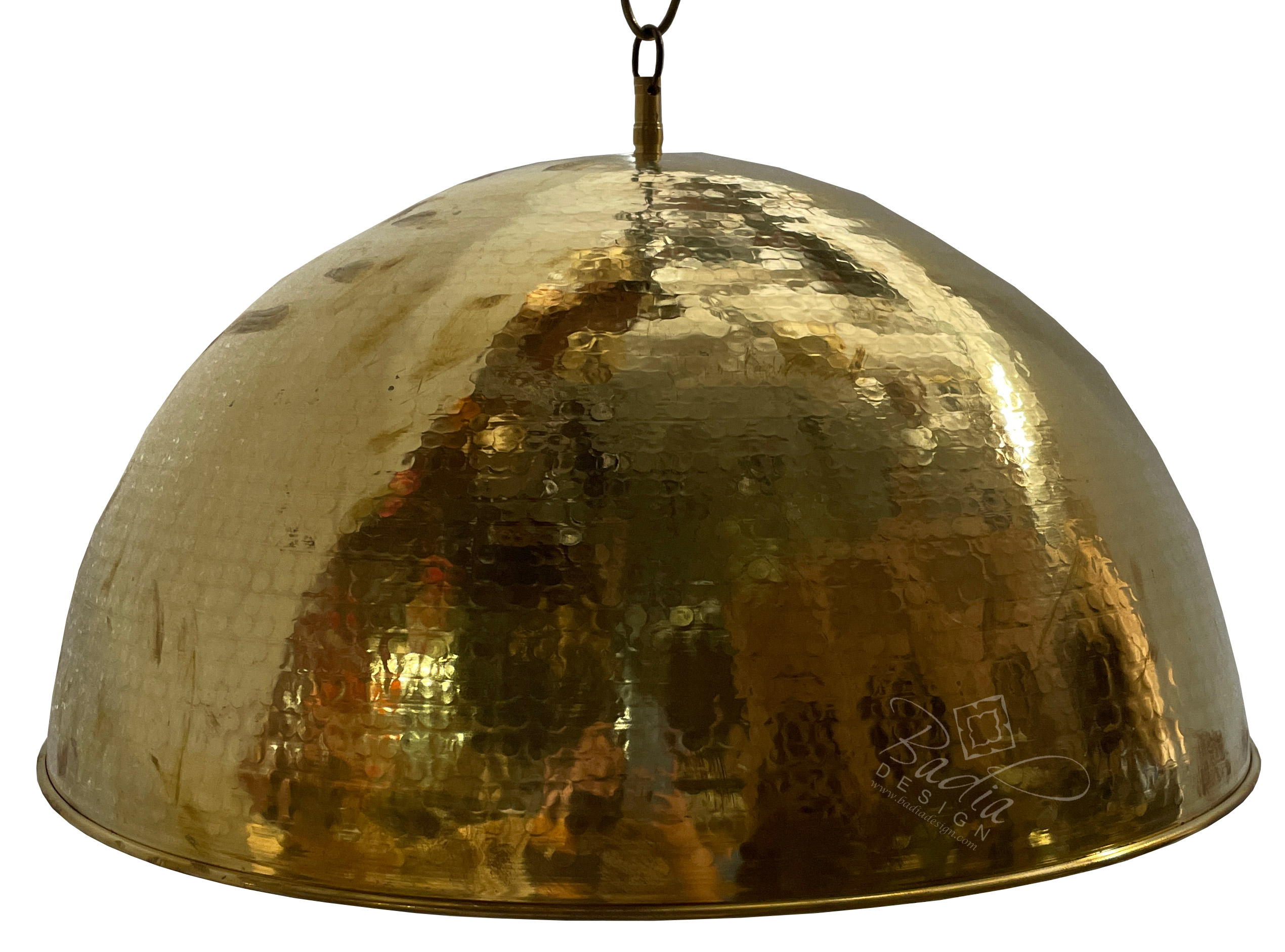 Hammered Brass Dome Pendant Light + Reviews