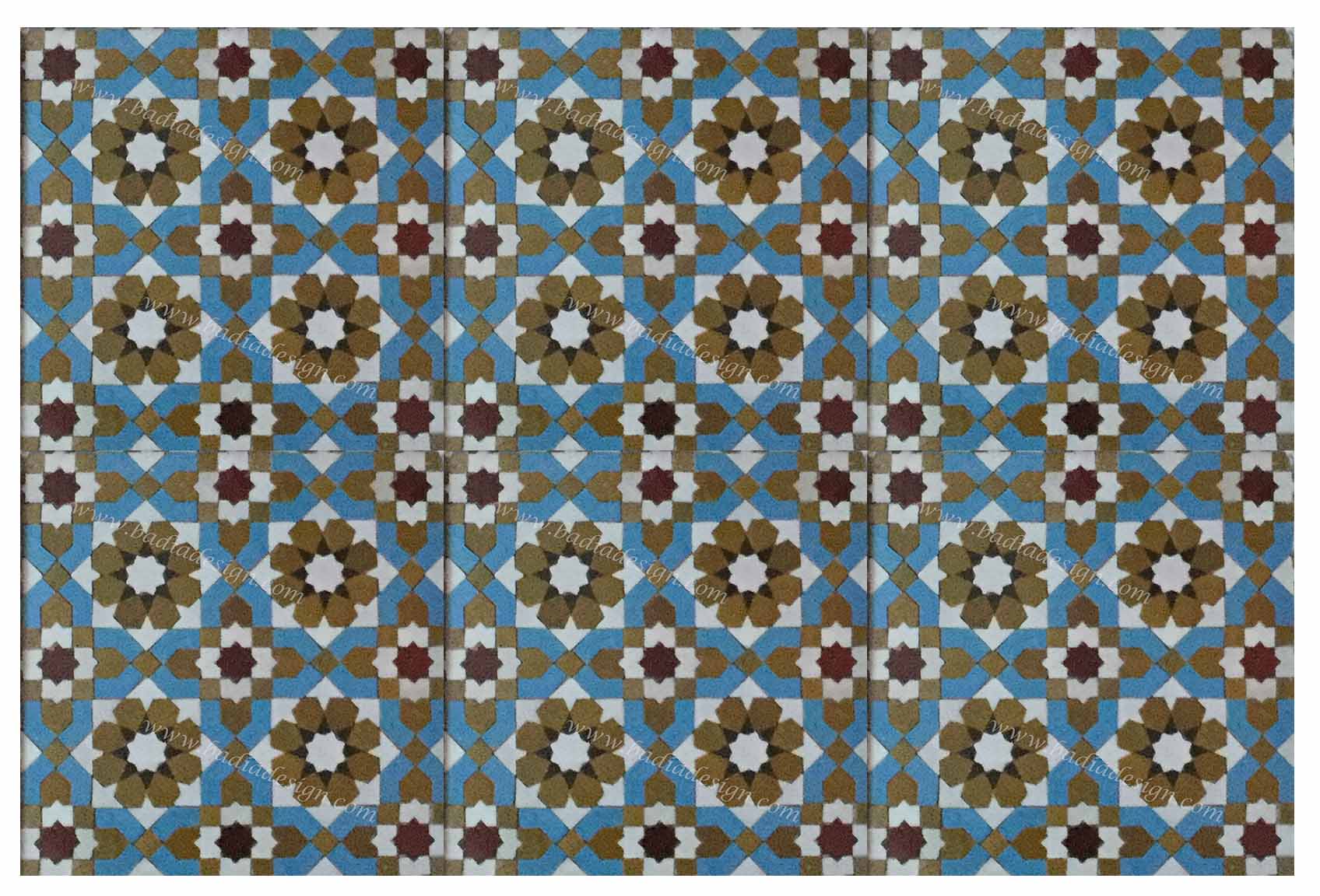 Moroccan Mosaic Floor Tiles from Badia Design Inc.