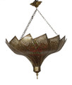 Moroccan Brass Swirling Fan Shaped Chandelier​ - CH005