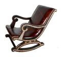 Leather Chair with Metal and Bone - MB-CH023